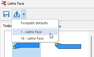 Support for Saving and Loading Parameters in Turning Toolpaths